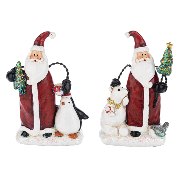 Snow Much Fun! Santa Figurines-Assorted, each sold seperately
