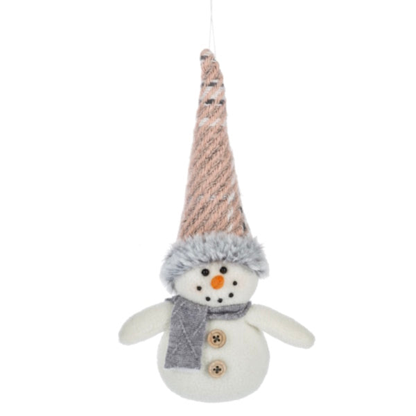 Snowman and Deer Softie Ornaments, sold separately