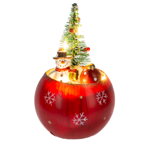 LED Light Up Snowman & Santa Scene Figurines, Assorted-sold separately