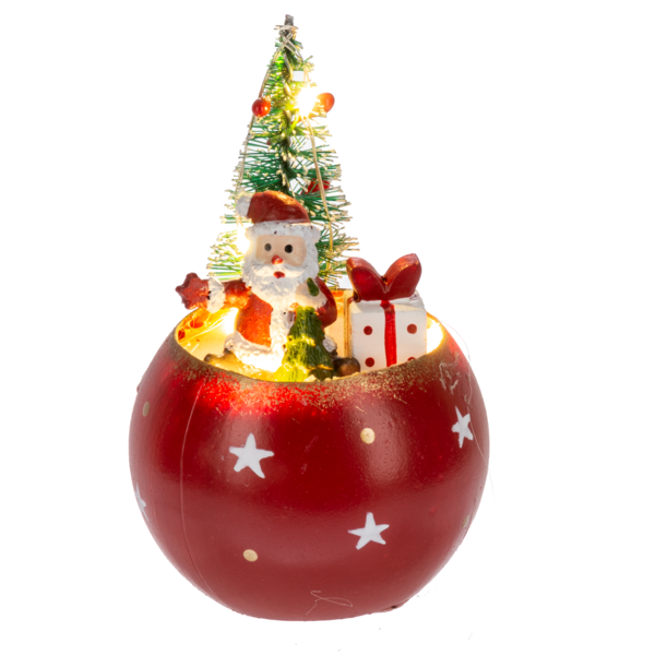 LED Light Up Snowman & Santa Scene Figurines, Assorted-sold separately