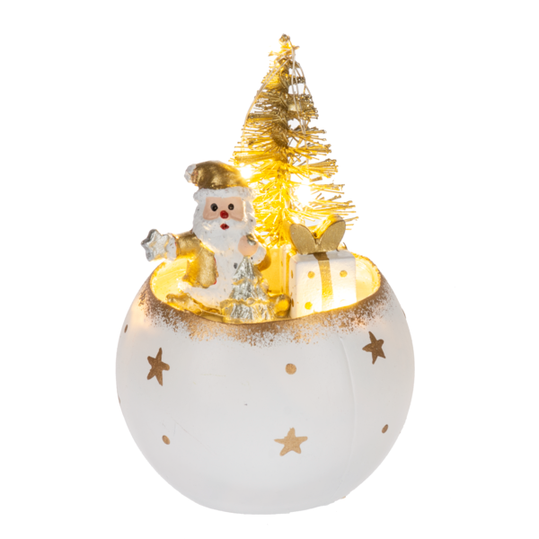 LED Light Up Snowman & Santa Scene Figurines, Assorted-sold separately