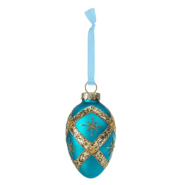 Sparkle Easter Egg-Glass Ornament