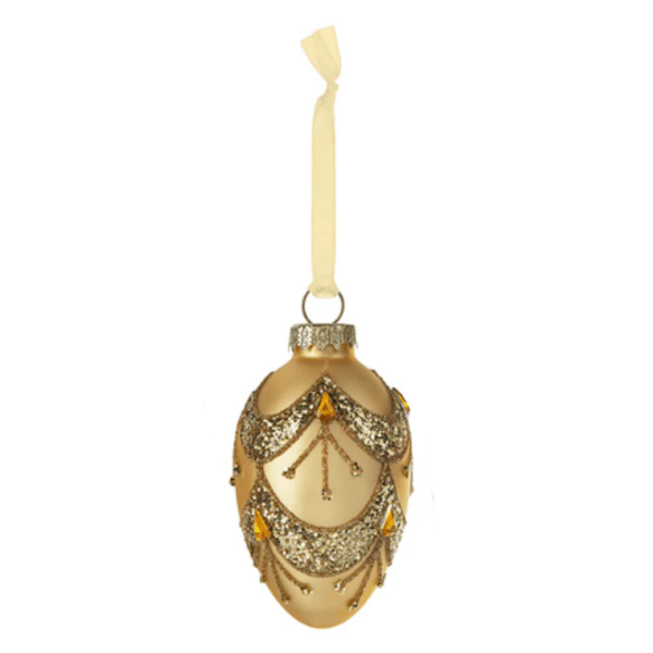 Sparkle Easter Egg-Glass Ornament