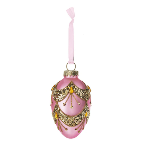 Sparkle Easter Egg-Glass Ornament