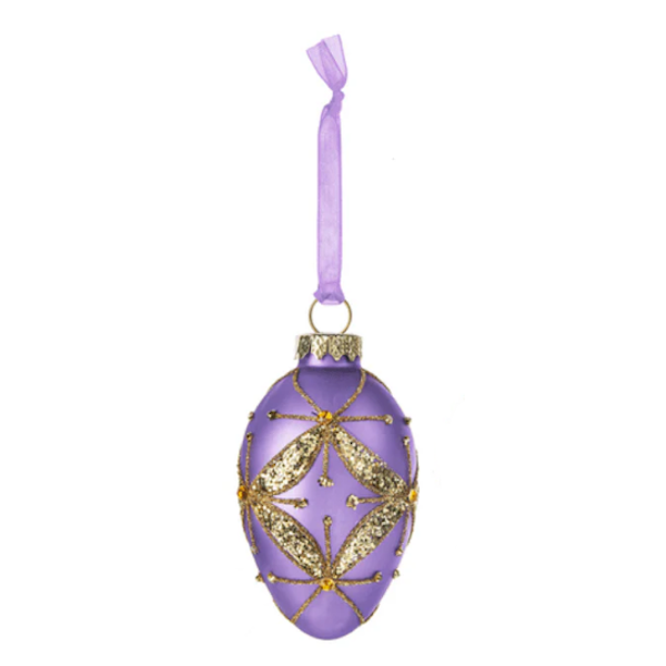 Sparkle Easter Egg-Glass Ornament