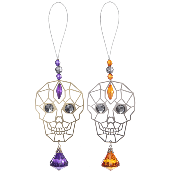 Spooky Skulls Ornament-Assorted, each sold separately
