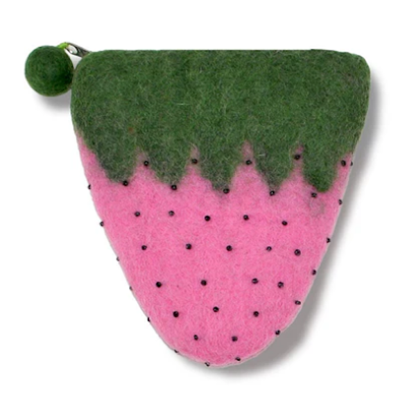 Strawberry Coin Purse-Assorted Colors, each sold separately