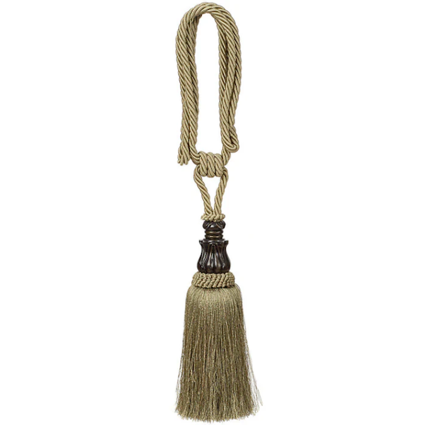 Surahi Tassel Tieback, Sage