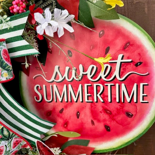 Sweet Summertime-Watermelon Wreath