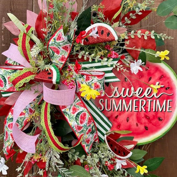 Sweet Summertime-Watermelon Wreath