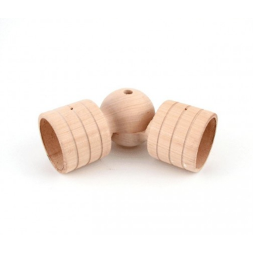 Swivel Socket Joint for 2" Drapery Rod, Unfinished