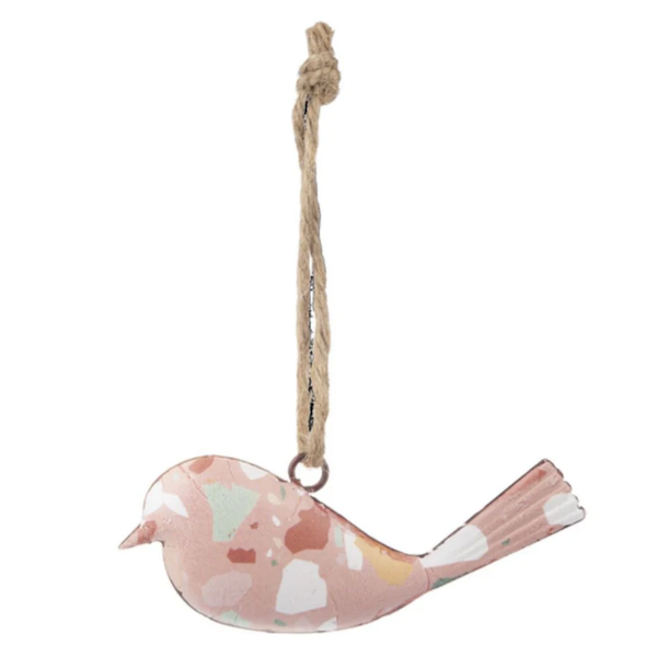 Terrazzo Bird Ornament-Assorted Colors, sold seperately