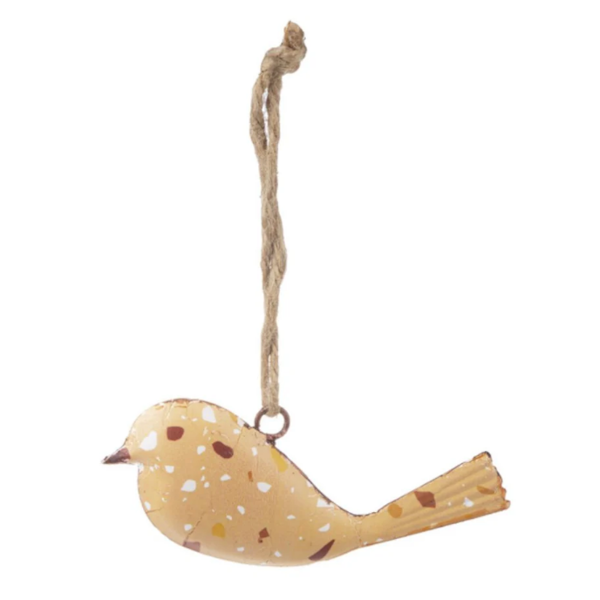 Terrazzo Bird Ornament-Assorted Colors, sold seperately