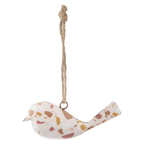 Terrazzo Bird Ornament-Assorted Colors, sold seperately