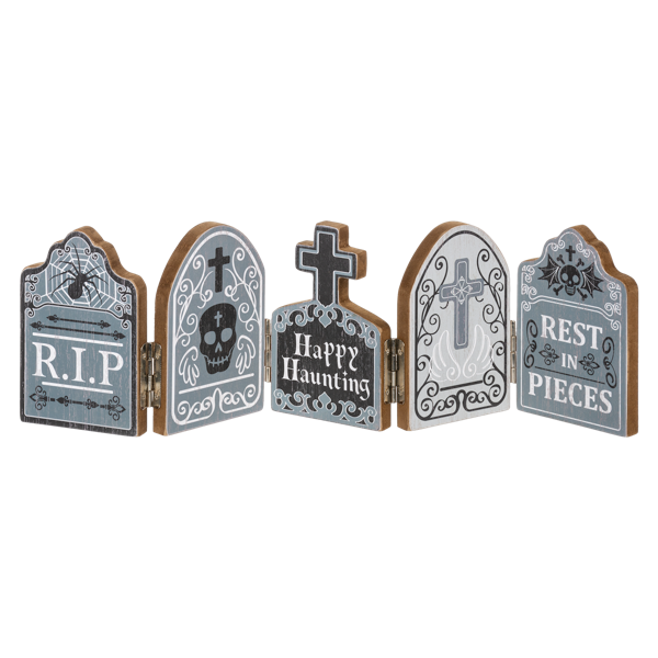 Tombstone Accordian Sign-Halloween Table Decor