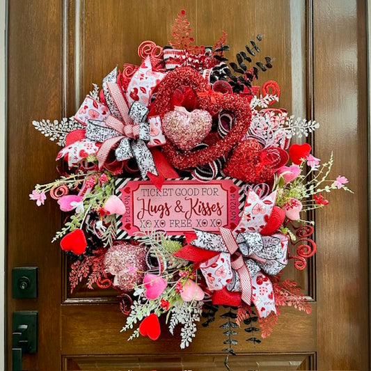 Valentine's Day Wreath-Handmade