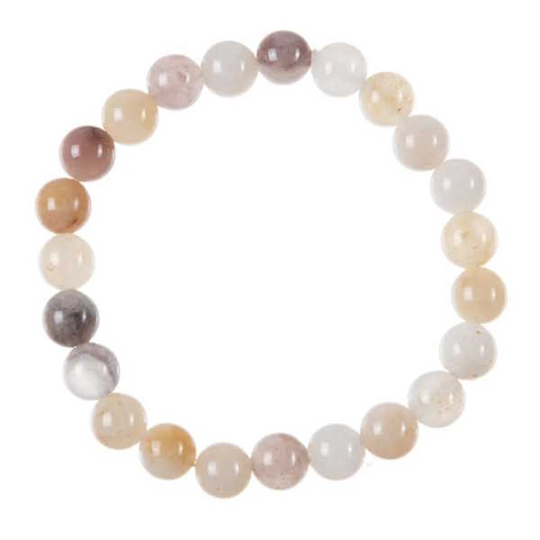 Violet Japer Stone Stretch Bracelet