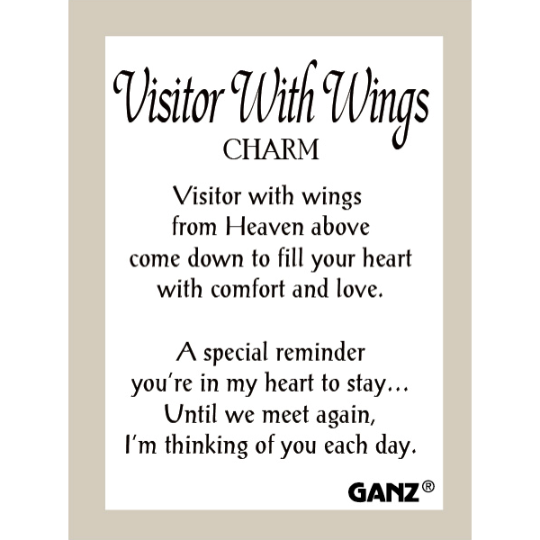From Heaven Above-Visitors With Wings Charm, Assorted (each sold seperately)