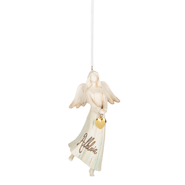 Watercolor Flying Angel Ornaments-Alleluia & Rejoice, each sold separately