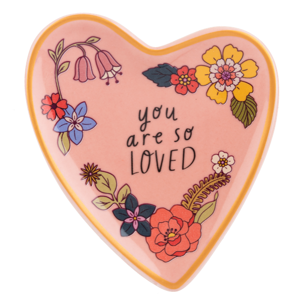 Wildflower Heart Trinket Dish-Assorted, each sold seperately