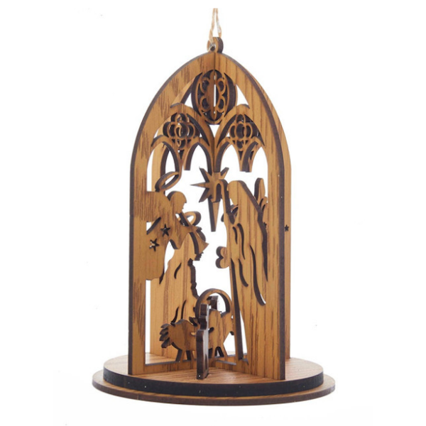 Wooden Angel Ornament