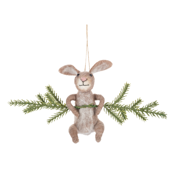 Woodland Animal On Branch Ornaments-Assorted, sold seperately