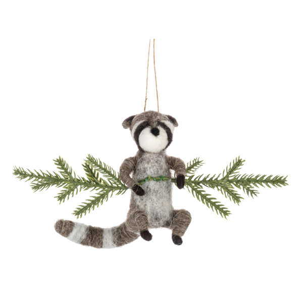 Woodland Animal On Branch Ornaments-Assorted, sold seperately
