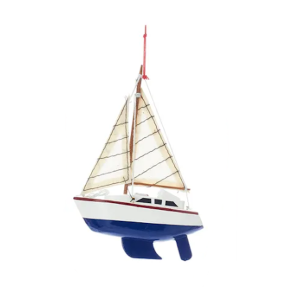 Yacht with Sails Ornament-Assorted, sold seperately