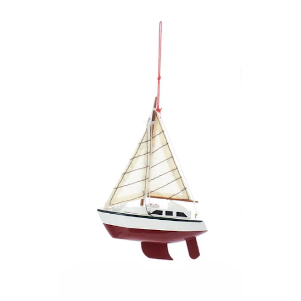 Yacht with Sails Ornament-Assorted, sold seperately