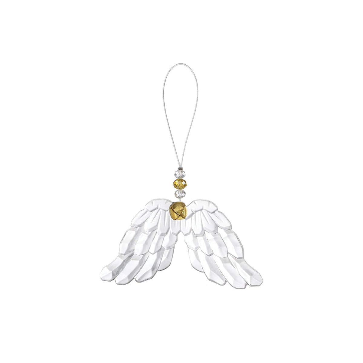 Acrylic Angel Wings Kissing Krystals Ornament, each sold separately