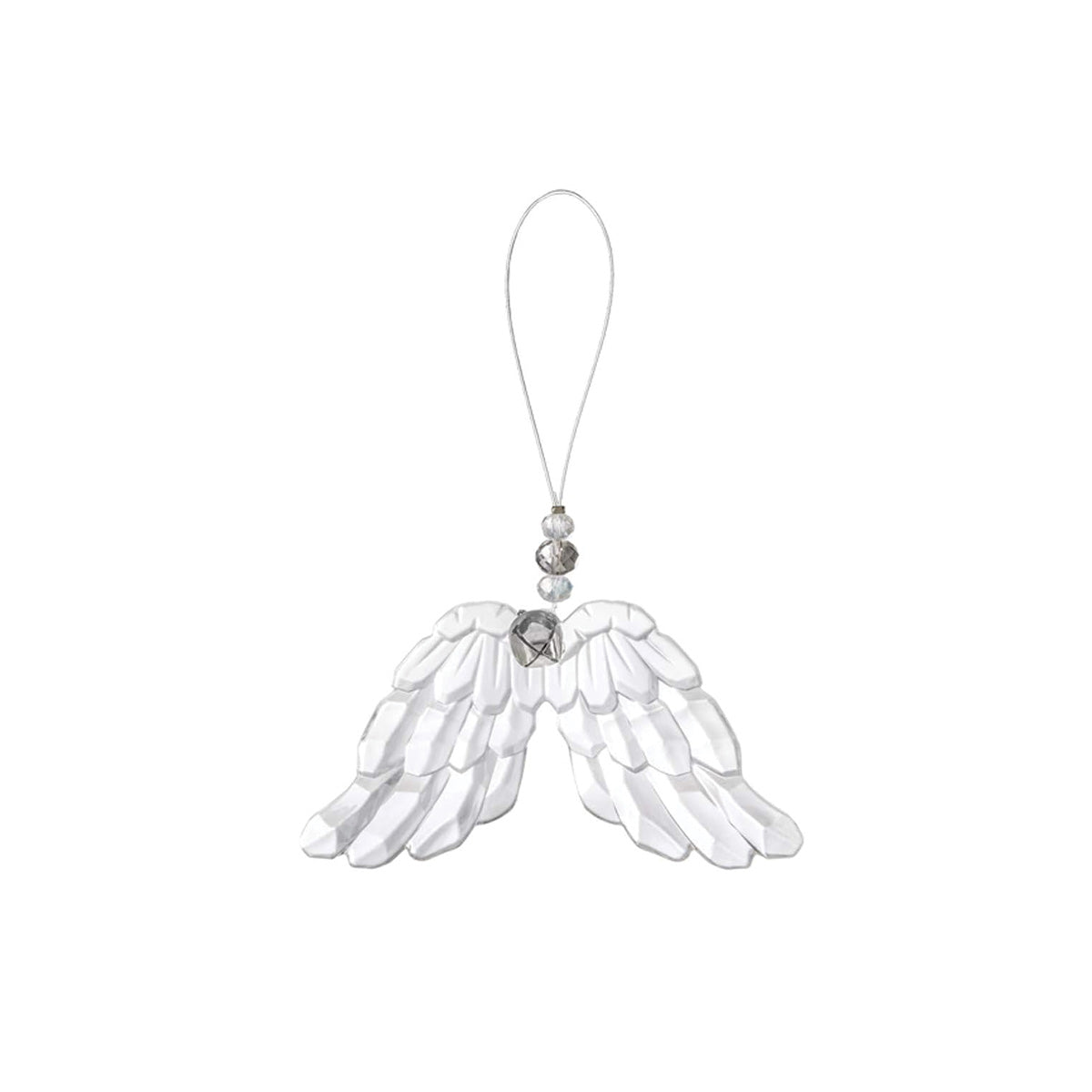 Acrylic Angel Wings Kissing Krystals Ornament, each sold separately
