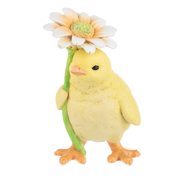 Chick With Flower Figurine, Assorted Styles, sold seperately