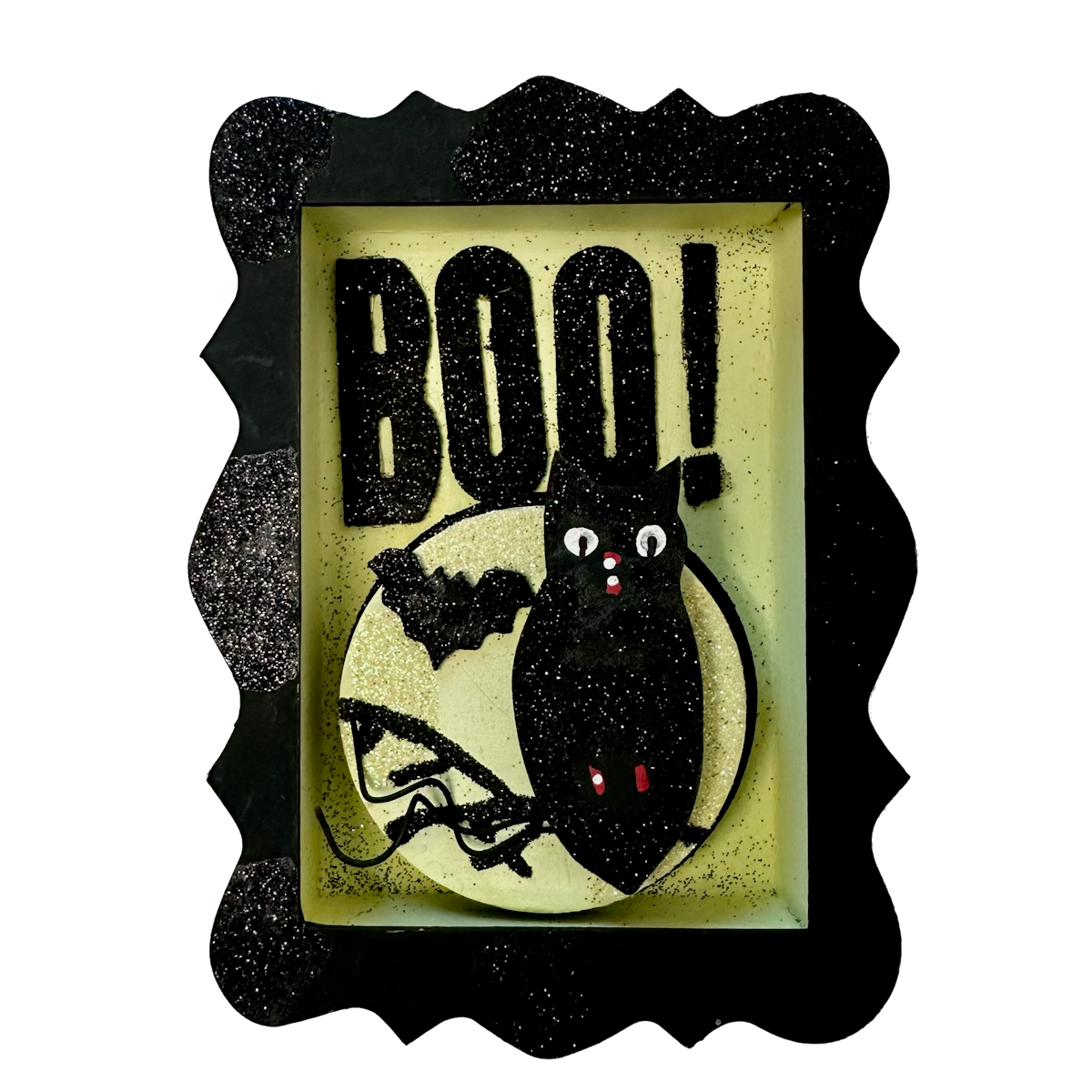 "BOO!" Mini Wall Decor w/Owl