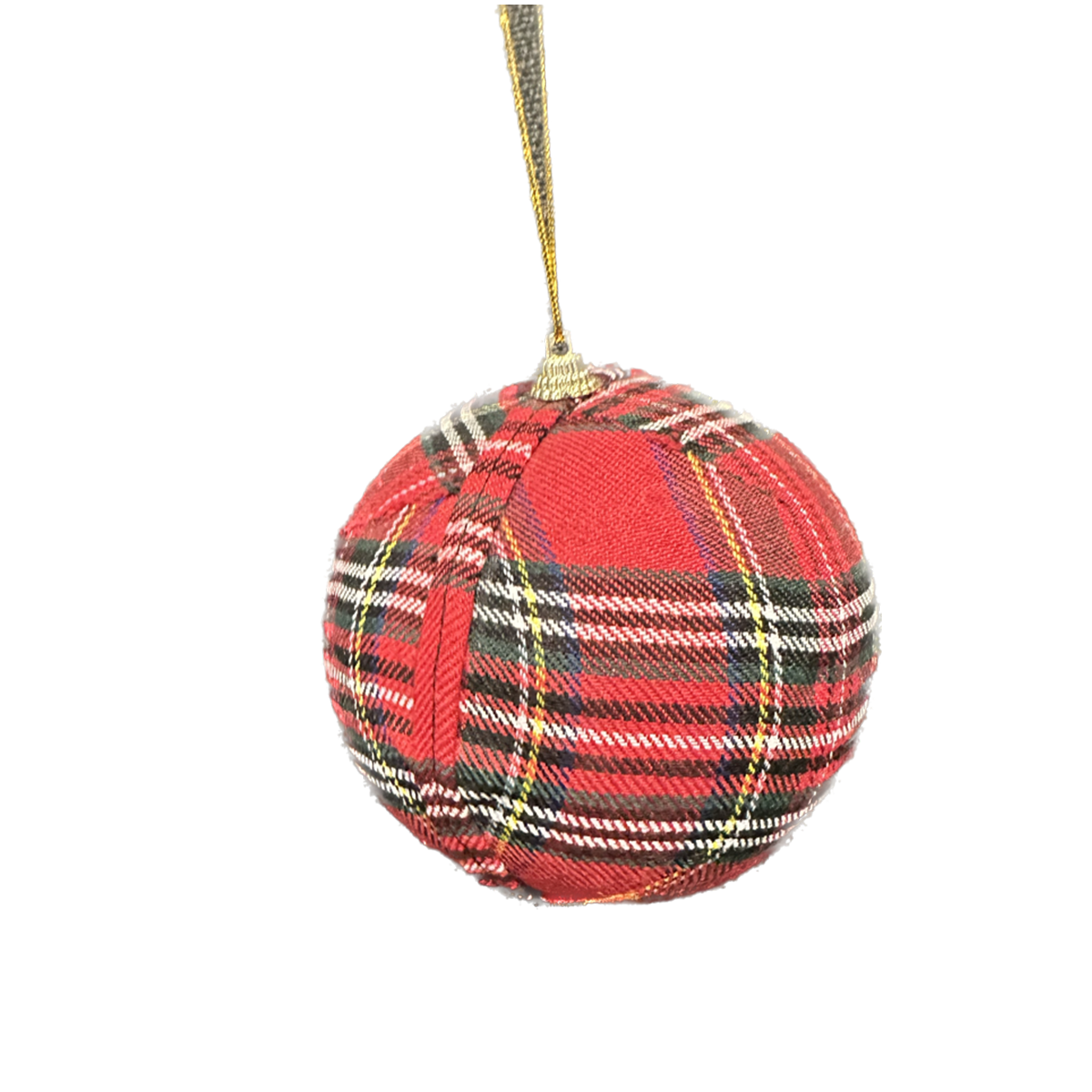 Plaid Ball Ornament