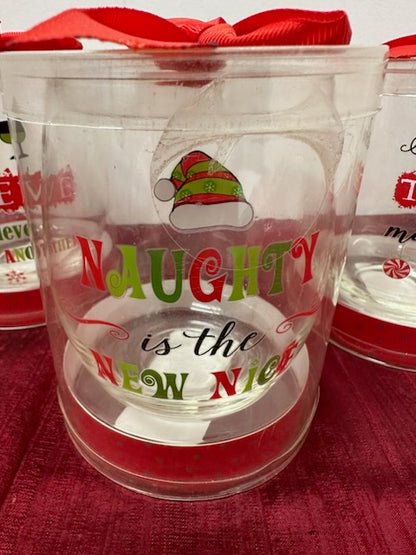 Holiday Stemless Wine Glass