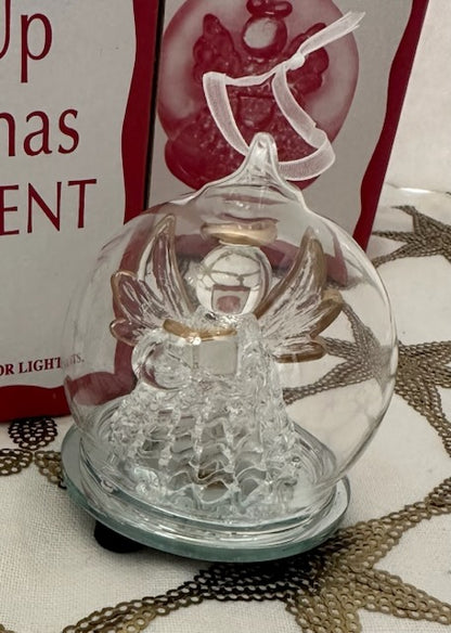 Boxed LED Light-Up Angel Ornament