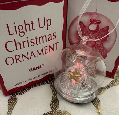 Boxed LED Light-Up Angel Ornament