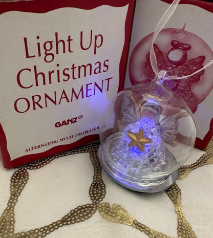 Boxed LED Light-Up Angel Ornament