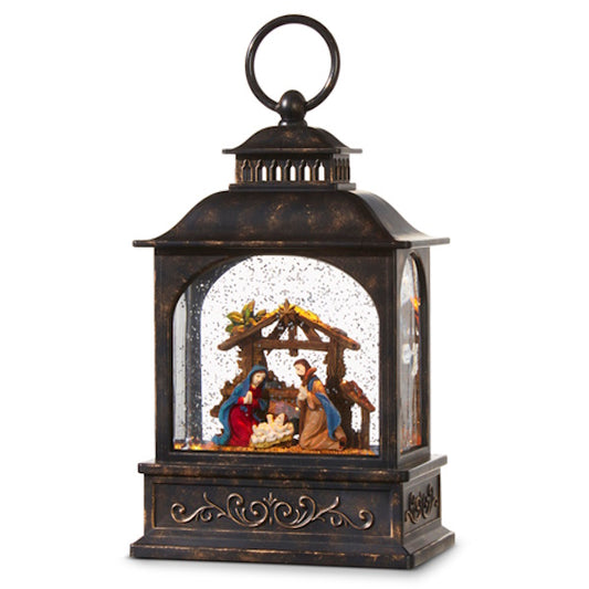 Nativity Lighted Water Lantern