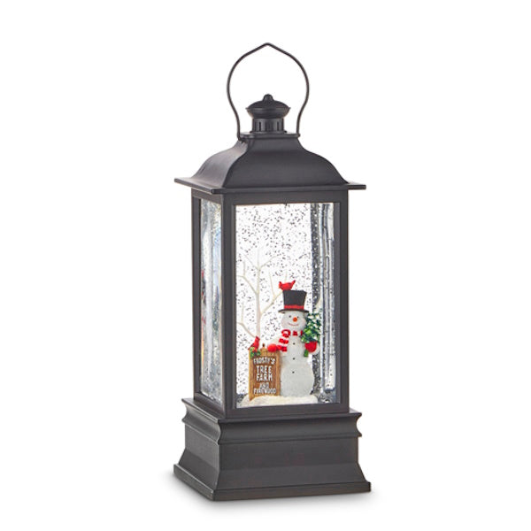 Frosty's Tree Farm Lighted Musical Lantern