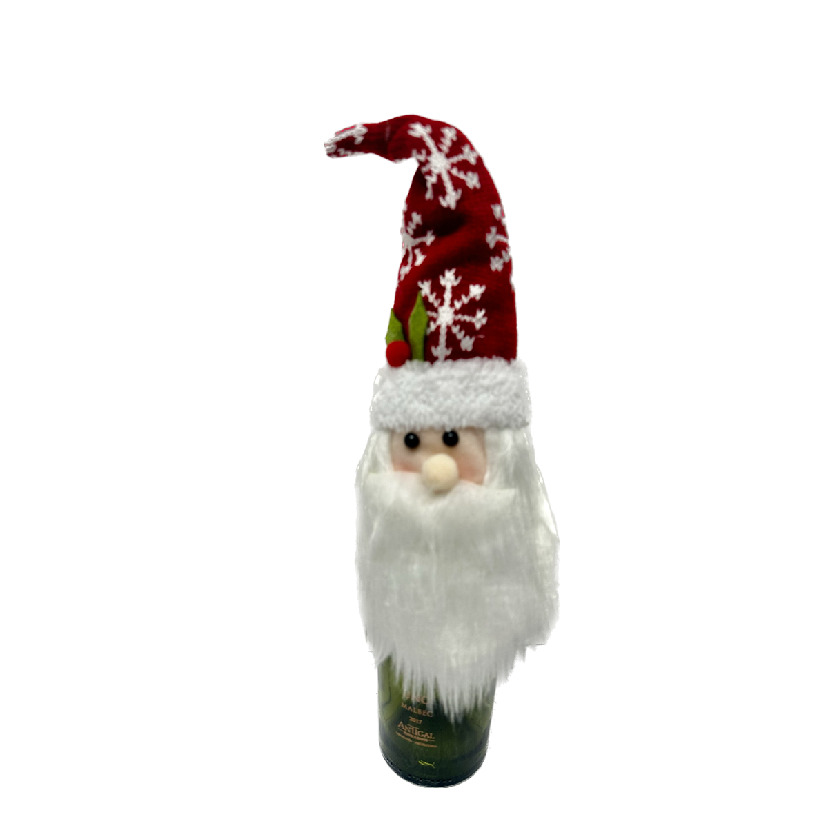 Knit Santa Wine Bottle Cover