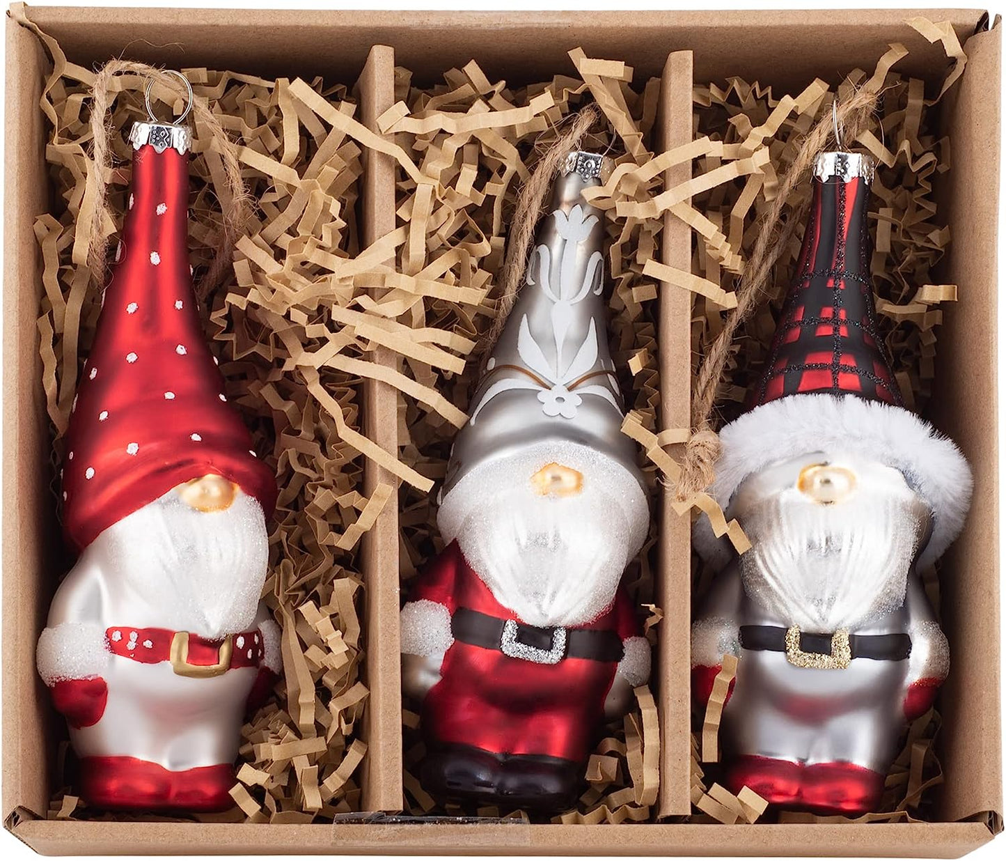 Box of 3 Gnome Ornaments