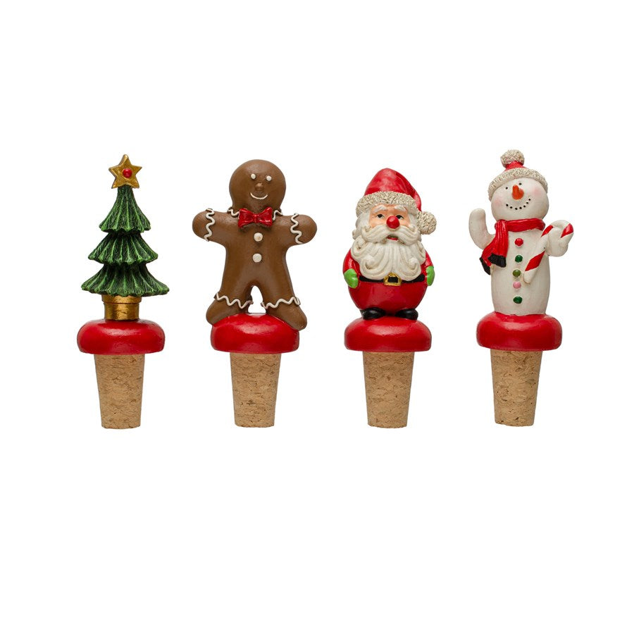 Holiday Icon Wine Bottle Stopper, sold individually