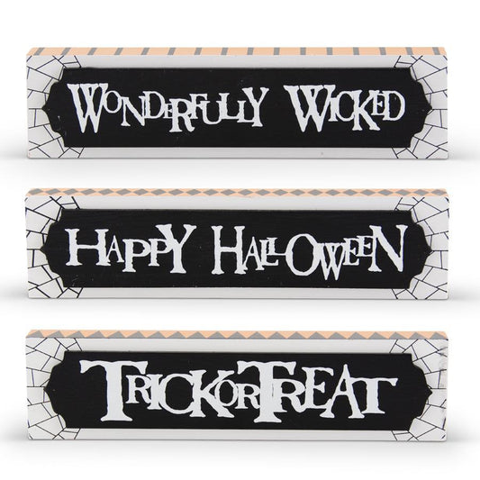 Black White & Orange Halloween Message Sign, sold separately