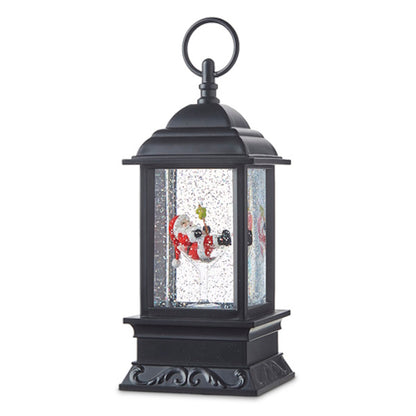 Santa in Martini Glass Lighted Water Lantern