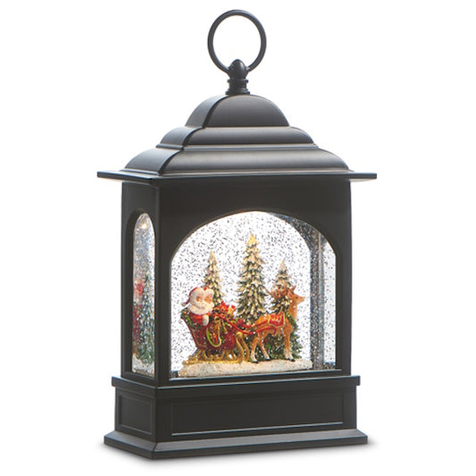 Santa and Mrs. Claus Lighted Musical Water Lantern