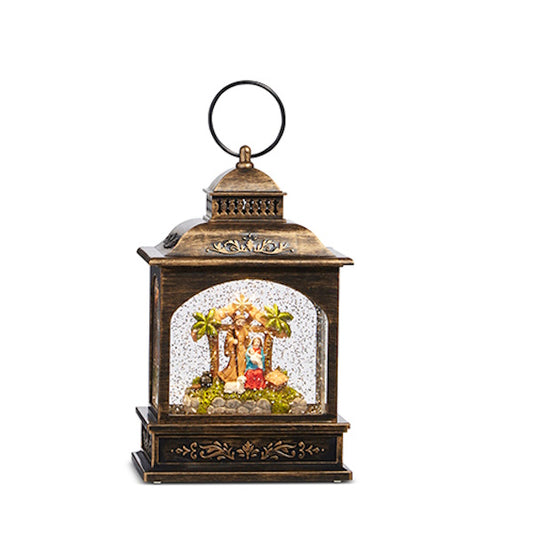 Holy Family Lighted Musical Water Lantern