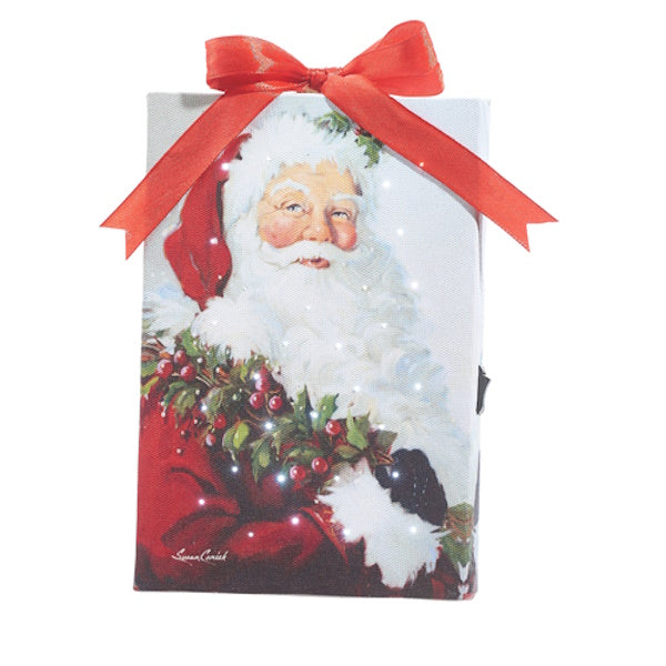 Santa Lighted Print with Easel