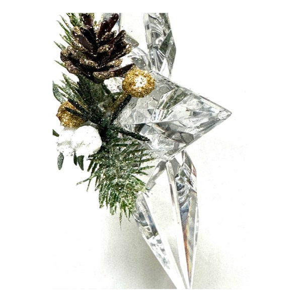 Kissing Krystals Mistletoe Star Ornament