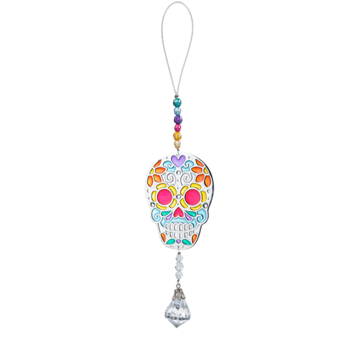 Sugar Skull Sun Jewel Ornament